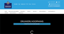 Desktop Screenshot of drukkerijkoopmans.nl